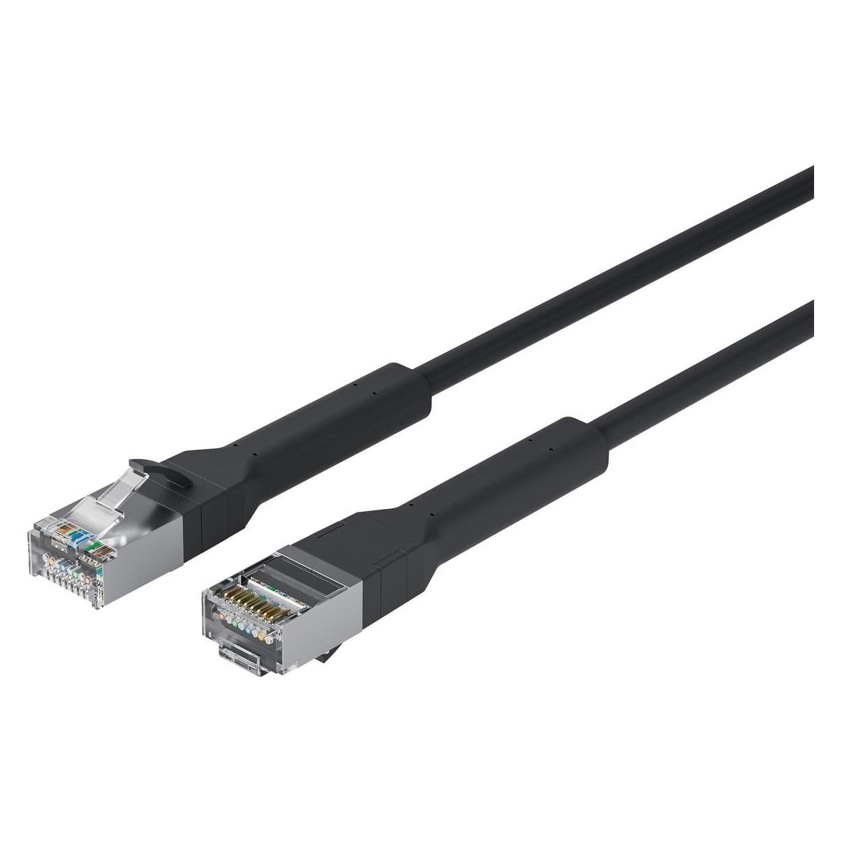 Lanview CAT6A U/FTP 15m Black (U/FTP, CAT6a, 1.50 m) (LV-6AFTP-FLEX-ANG-015B)