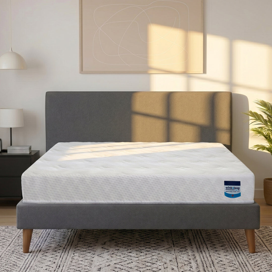 Winksleep 5 Zone Memory Foam & Reflex Mattress – Micro-Quilted Border Cover, Medium Support Small Single (2'6)