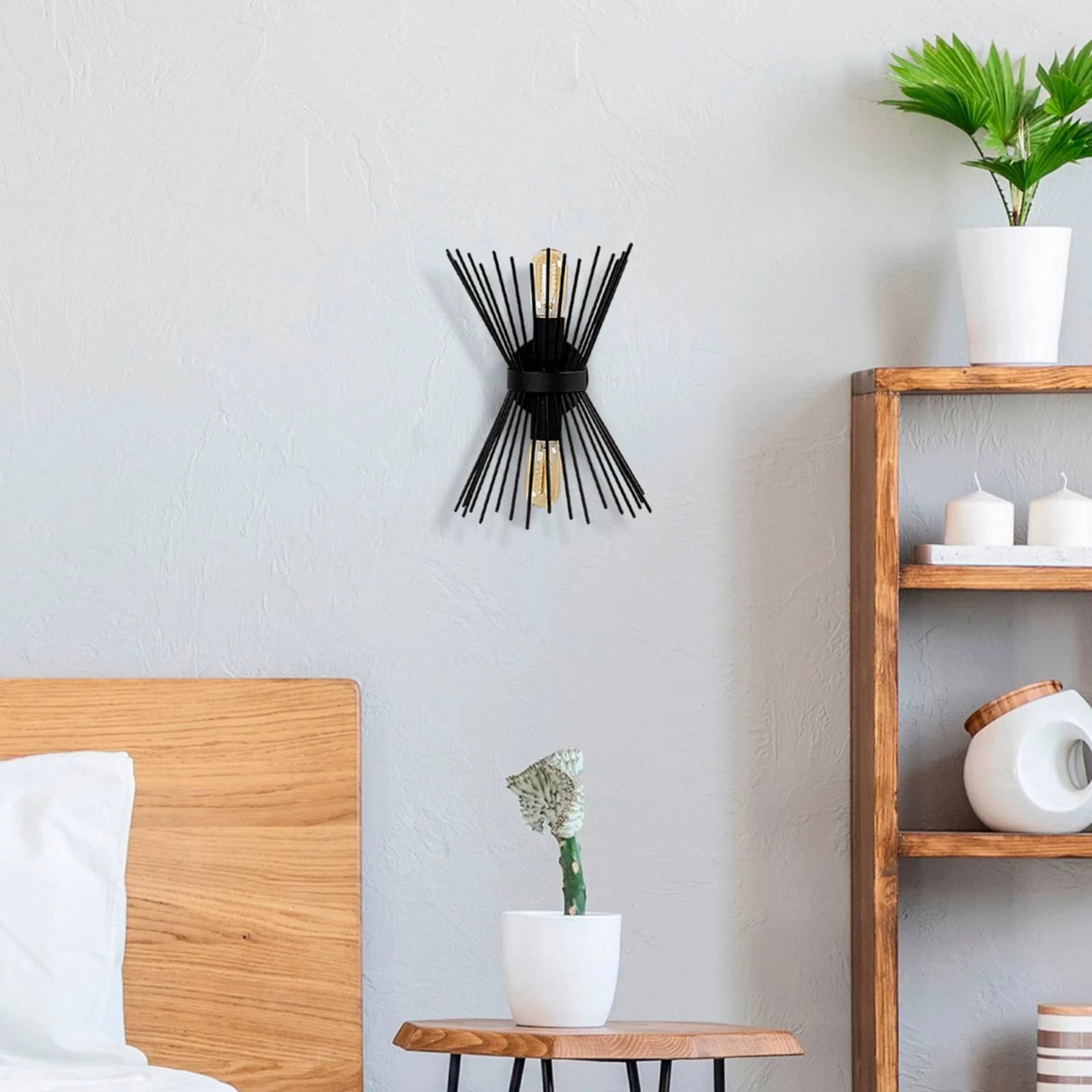 Opviq Wandlamp Black Modern Dimbaar Up & Down Metaal