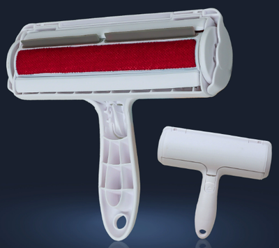 Happy Pet Pantry Premium Reusable Pet Hair Remover Brush & Roller For Furniture, Clothes & Cars red