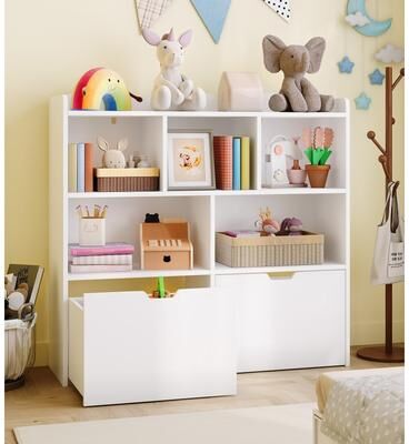 Garvee Toy Storage Organizer, Bookshelf, Toy Storage Cabinet, Toddler Bookcase Cabinet