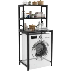 CLP Waschmaschinenregal Torbay   Farbe: schwarz