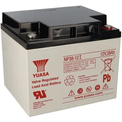 Yuasa NP38-12I AGM-Bleiakku 12V 38Ah VdS – M5-Innengewinde