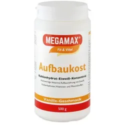 MEGAMAX AUFBAUKOST VANILLE 500 G - Aufbaunahrung 500 g