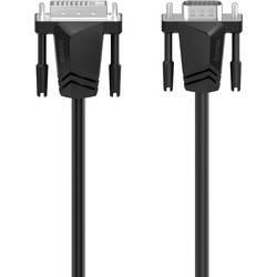 Hama DVI / VGA Adapterkabel DVI-I 18+5pol. Stecker, VGA 15pol. Stecker 1.50 m Schwarz 00200714 Slimline DVI-Kabel