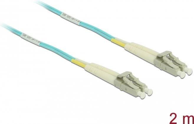 Delock vezeloptische kabel LC naar LC multimode OM3 2 meter