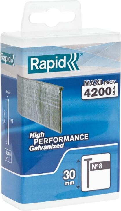 Rapid Tools Rapid Nagels Type 8, 25 mm, Galvaniseerd, Grootverpakking