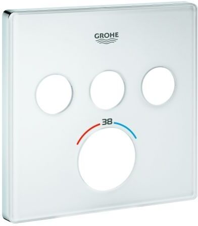 Grohe Rosette 49043 49043LS0 UP-THM eckig mit 3 ASV moon white