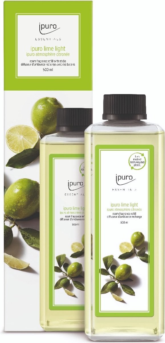 Ipuro Geurdiffuser Navulling Lime Light 500ml