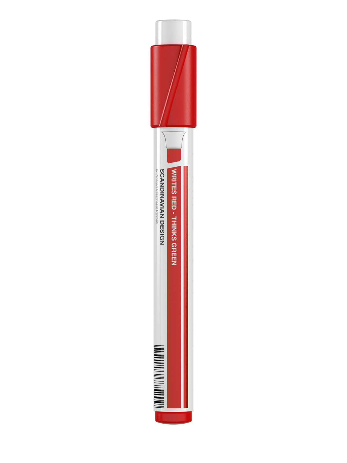 Penol marker red chisel point