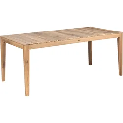 GARTENTISCH 90/180 cm zertifiziertes Akazienholz Hellbraun Chioggia