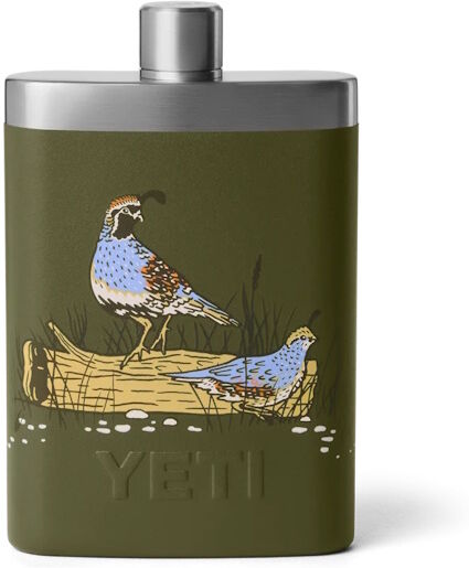 Yeti Rambler Flask-Upland Bird Olive