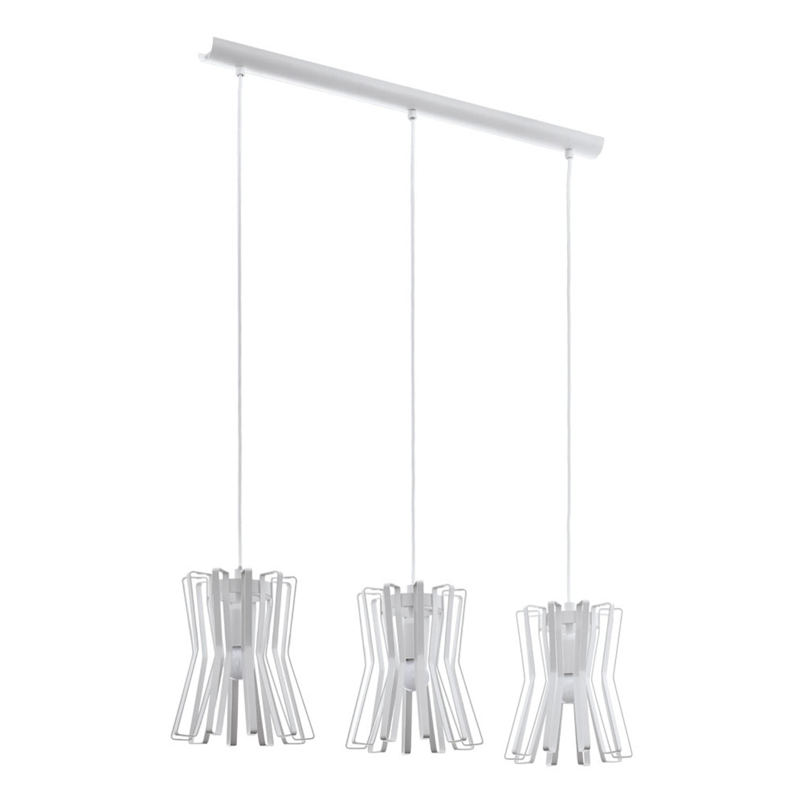 Eglo Locubin Flexibele Hanglamp Wit Staal met 3 Lampen