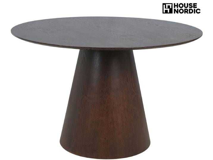 HOUSE NORDIC Tisch BOLTON 120x120x75cm dunkelbraun