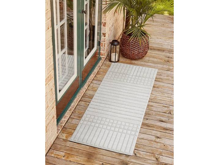 Kurzflorteppich Layton Beige/Hellgrau 80 x 150cm 100 % Polypropylen