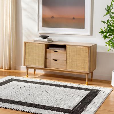 Livabliss Transitional Jean Border Area Rug