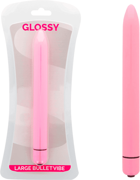 glossy slim - vibrateur rose