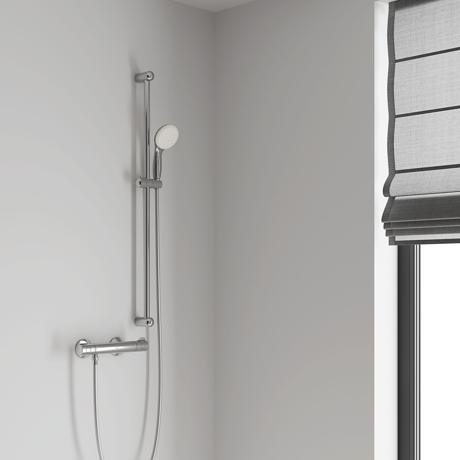 Grohe Grohtherm 800 34566001 mitigeur  thermostatique avec garniture de douche, chrome