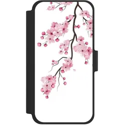 Nivocase Klapphülle für Apple iPhone 12 mini Handyhülle aus Kunst Leder NIVOflip schwarz Asien Japan (Apple iPhone 12 mini), Smartphone Hülle, Schwarz
