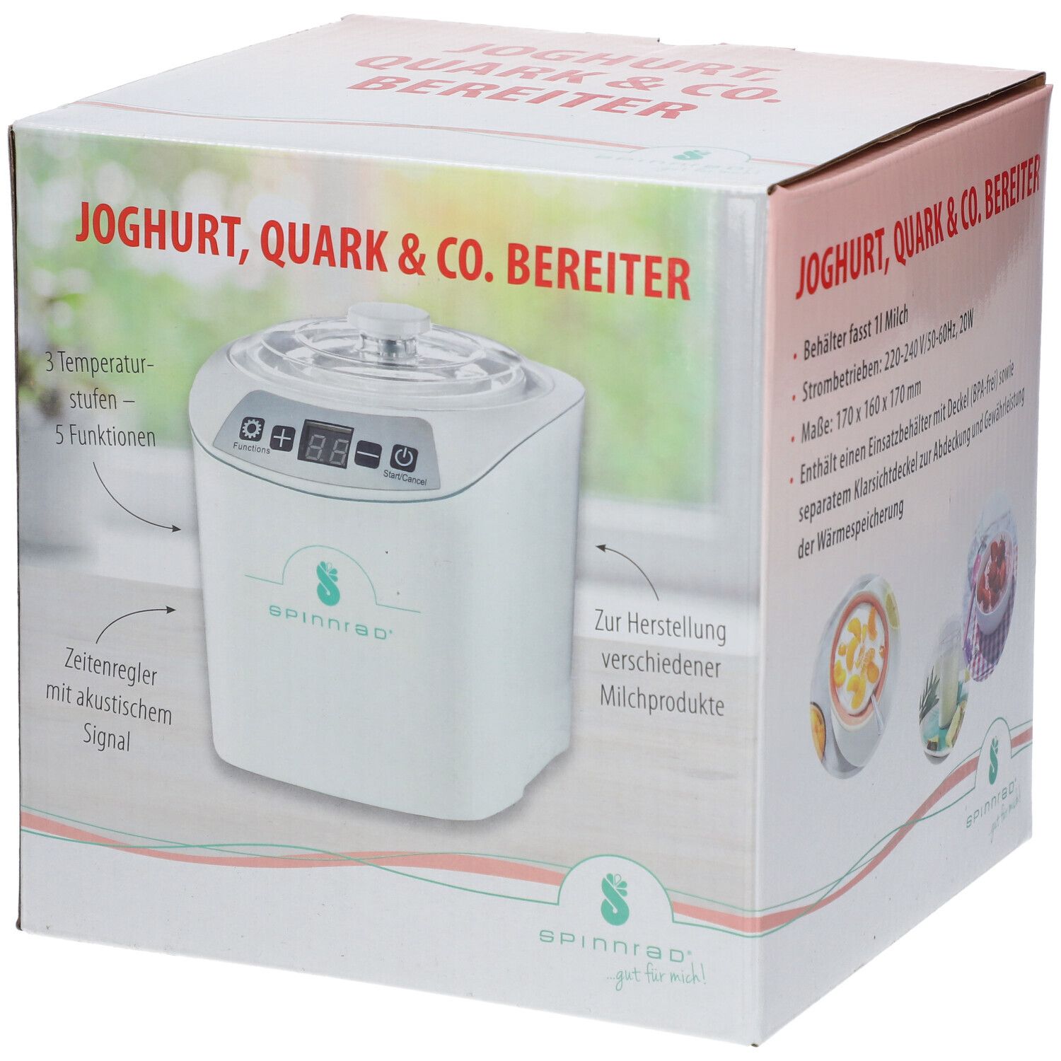 Joghurt Quark & Co.Bereiter 1 l St Gerät