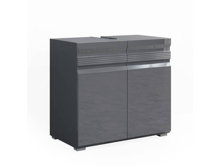 Meuble sous vasque simple , anthracite 60 x 60cm