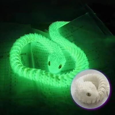 Useful Little Things Articulated 3D Printed Snake Fidget Toy luminous 118.1 In