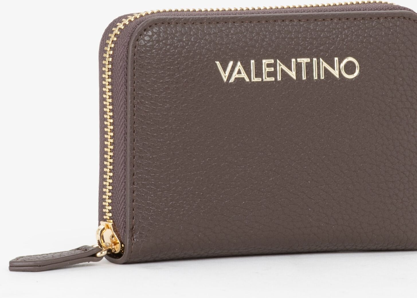 Geldbörse VALENTINO BAGS "ALEXIA", Damen, moro, Lederimitat, Kleinlederwaren Geldbörse, Damen Geldbeutel, Portemonnaie mit Logoschriftzug moro Einheitsgröße