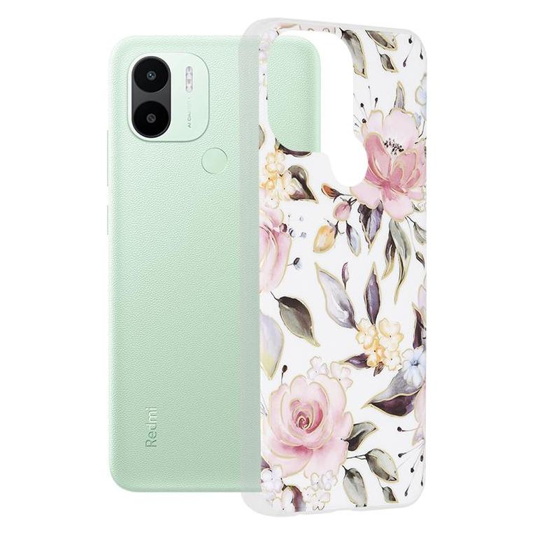 Techsuit - Marble Series - Xiaomi Redmi A1+ / A2+ - Chloe White (Xiaomi Redmi A1+, Xiaomi Redmi A2+) (56347266)