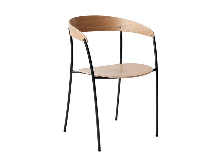 Massiver Design Armlehnstuhl „Missing“ Eiche NEW WORKS
