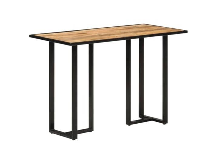HEFZGDB Esstisch 110x55x75,5 cm Massivholz Mango Industrie-Stil mit robustem Eisengestell und Stabiler Tischplatte