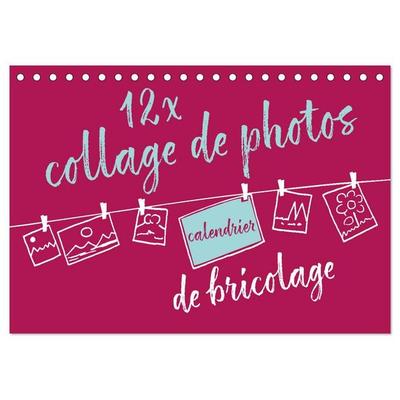 12 x collage de photos - calendrier de bricolage (Calendrier de bureau 2027 DIN A5 vertical), CALVENDO calendrier mensuel