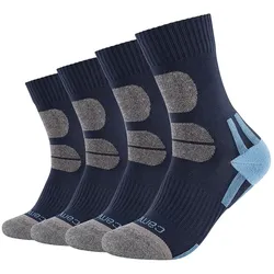 4er Pack camano Cushioned Outdoor Crew Socken 5577 - dark saphire 39-42