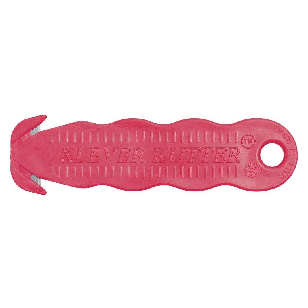 Klever KCJ-1R Kutter Sicherheitsmesser Rot, 10 St. (KCJ-1R)