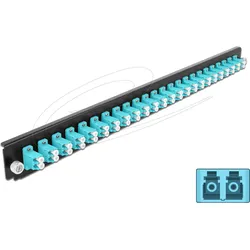Delock Rack-Montageblech für Glasfaser-Spleissbox, Server Zubehör, Schwarz