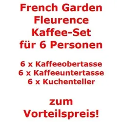 Villeroy & Boch French Garden Fleurence Kaffee-Set für 6 Personen / 18 Teile