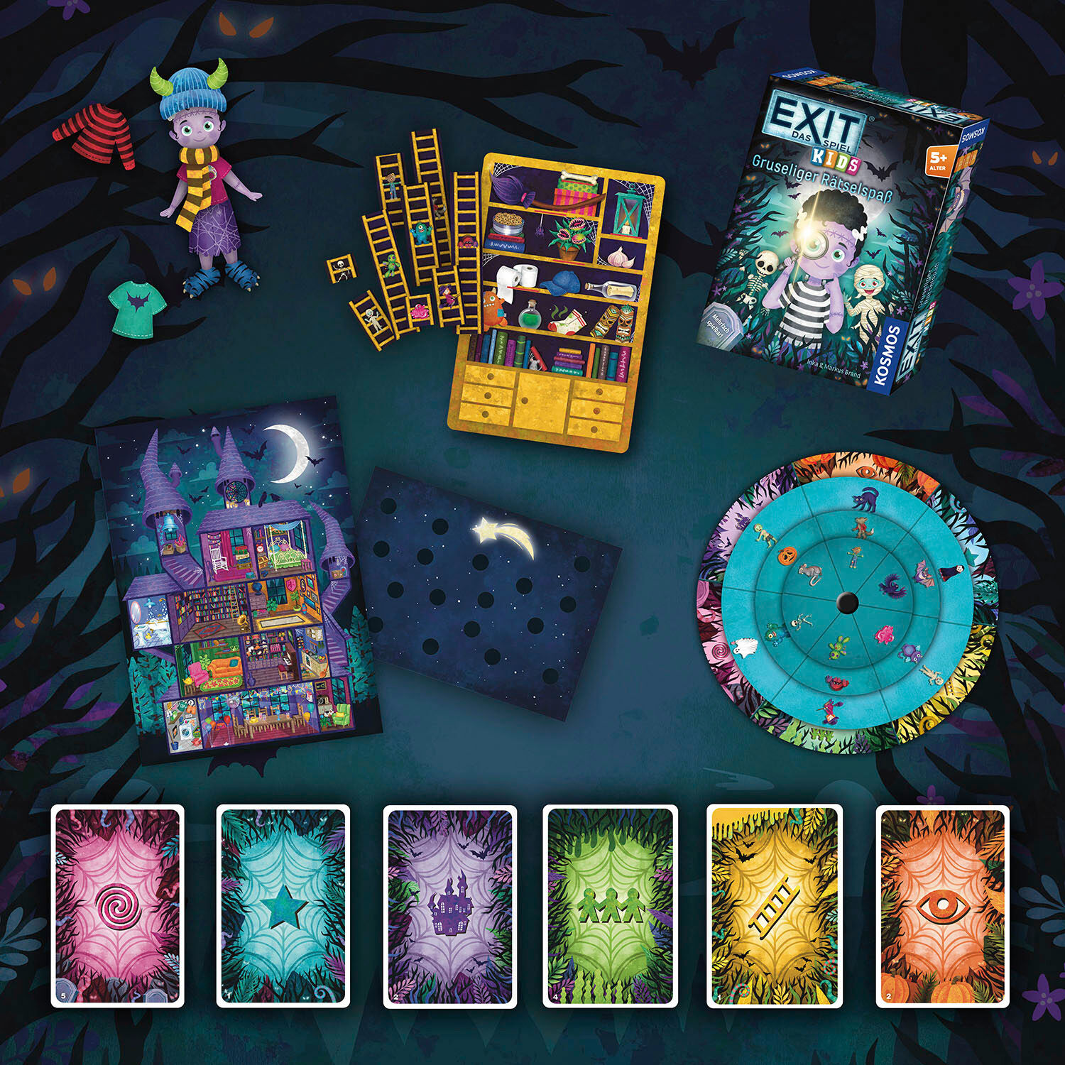 Spiel KOSMOS "EXIT Kids Gruseliger Rätselspaß", bunt, Spiele, Kinder, Spiel, Made in Germany