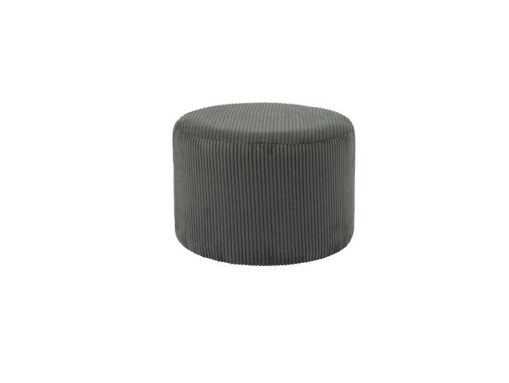 Livetastic Hocker, Dunkelgrau, Kunststoff, rund, 38 cm, Wohnzimmer, Hocker, Sitzhocker