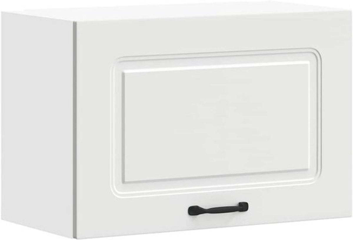 Wandkast Keuken Kalmar Wit - Compacte Houten Wandkast voor Keukenopslag