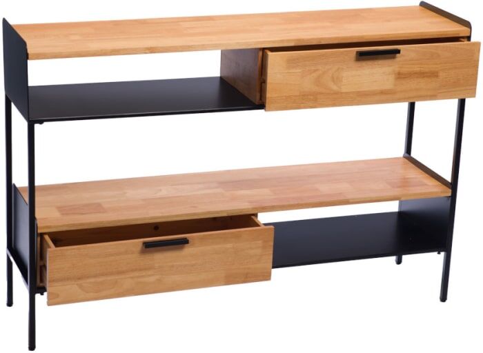 Console double nature - amadeus Marron 120x80x30cm