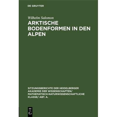 Arktische Bodenformen in den Alpen, Gebundene Ausgabe von Wilhelm Salomon, De Gruyter, 978-3-11-128273-2