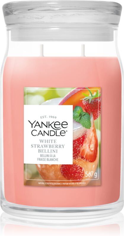 Yankee Candle White Strawberry Bellini scented candle 567 g