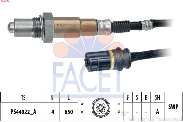 Facet Lambdasonde 10.8287 Für Mercedes