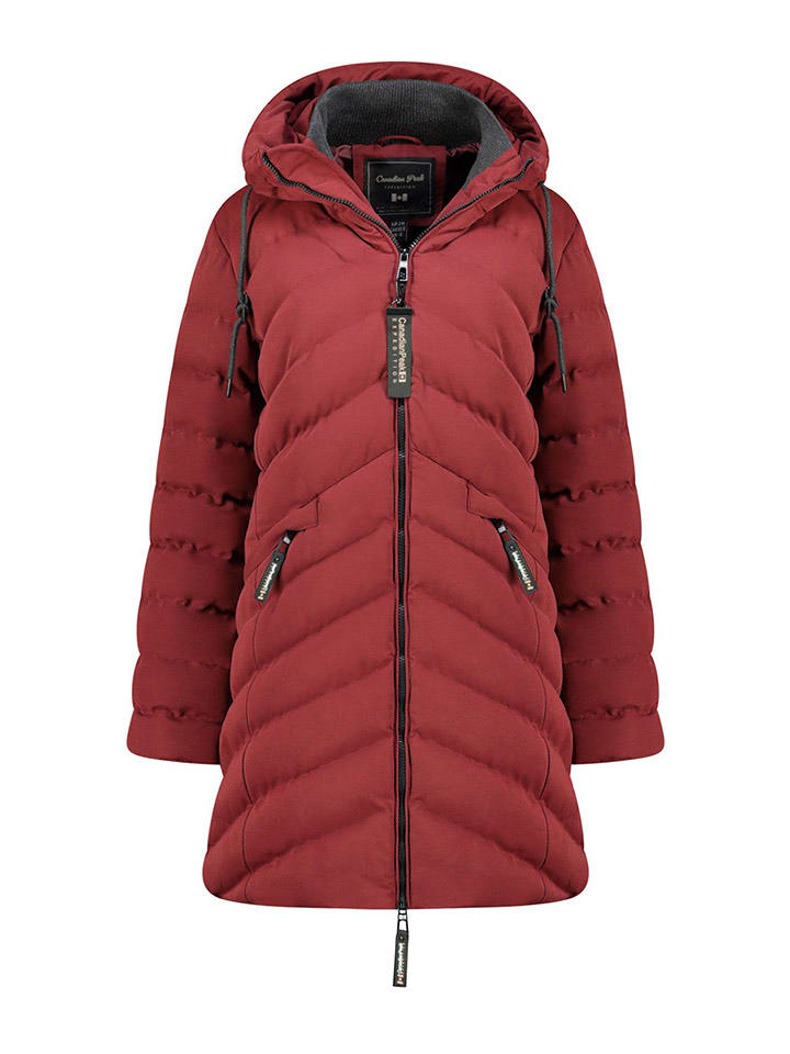 Canadian Peak Wintermantel "Clarisseak" in Rot - XL