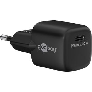 Goobay USB-Ladegerät Nano 65403, 20 Watt, 1x USB-C, 1 Port, Schnellladegerät