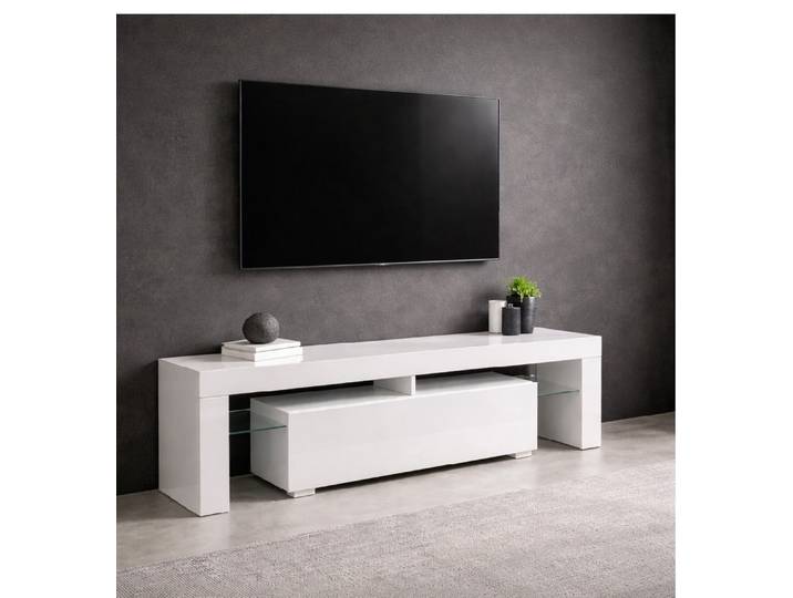 OTTO home Lowboard MONICA, TV-Board, TV-Kommode, TV-Schrank, TV-Unterschrank, TV-Möbel, Modernes Hochglanz TV-Board in 2 Farben, grifflos mit Push-to-Open