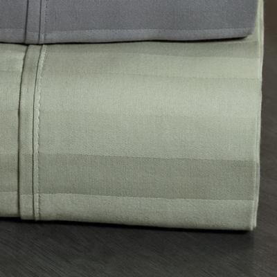 Lintex Linens, Inc. Belvedere Stripe Sheet Set, Queen, Sage