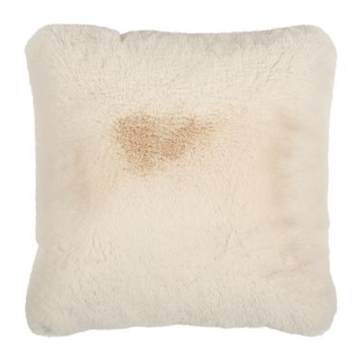 Dekokissen PAD "EVITA", beige (ivory, unifarben), B:45cm L:45cm, Polyester, Dekokissen_Sitzkissen_Kissenhüllen, Kunstfell
