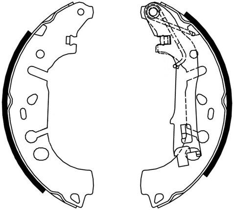 A.B.S. Bremsbackensatz 9215 Für Opel Fiat Vaughall