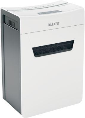 Leitz IQ 10X Protect Premium Aktenvernichter P4, Partikelschnitt 4 x 40 mm, 18 l, 10 Blatt Schnittleistung, Anti-Papierstau-Technologie, weiß