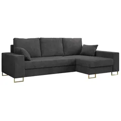 ECKSOFA Dorian Cord Dunkelgrau